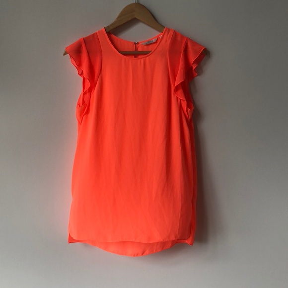 Anthropology Zoa bright orange top NWOT - Picture 2 of 3